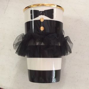 NEW Alice + Olivia Starbucks Ceramic Tuxedo Mug